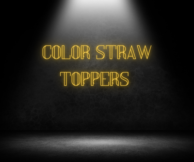 Color Straw Toppers