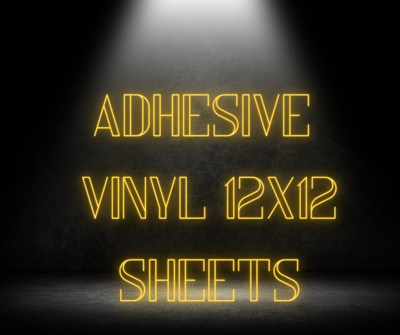 Adhesive Vinyl 12x12 Sheets