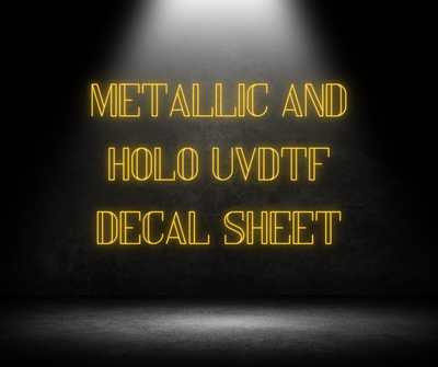 Metallic Uvdtf Decal Sheets