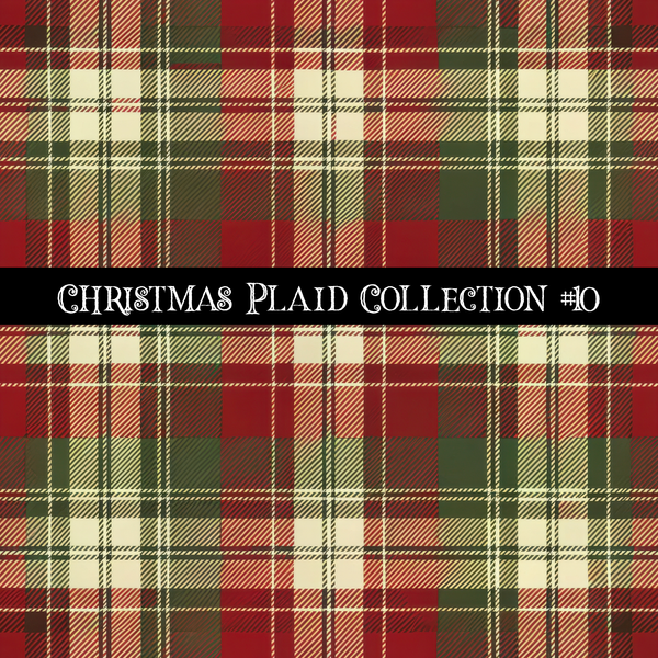 Christmas Plaid- 12x12 vinyl sheets-12 designs available