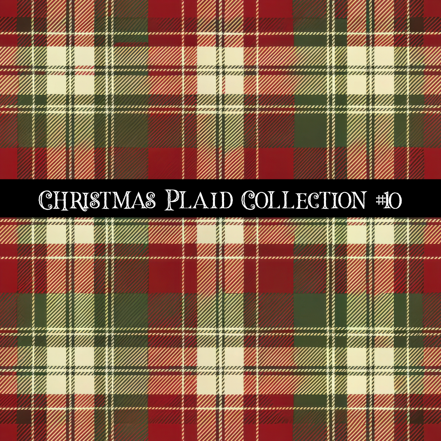 Christmas Plaid- 12x12 vinyl sheets-12 designs available