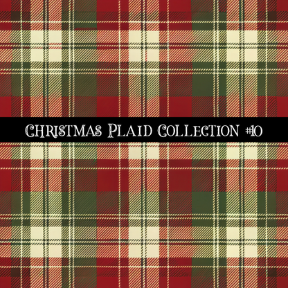 Christmas Plaid- 12x12 vinyl sheets-12 designs available