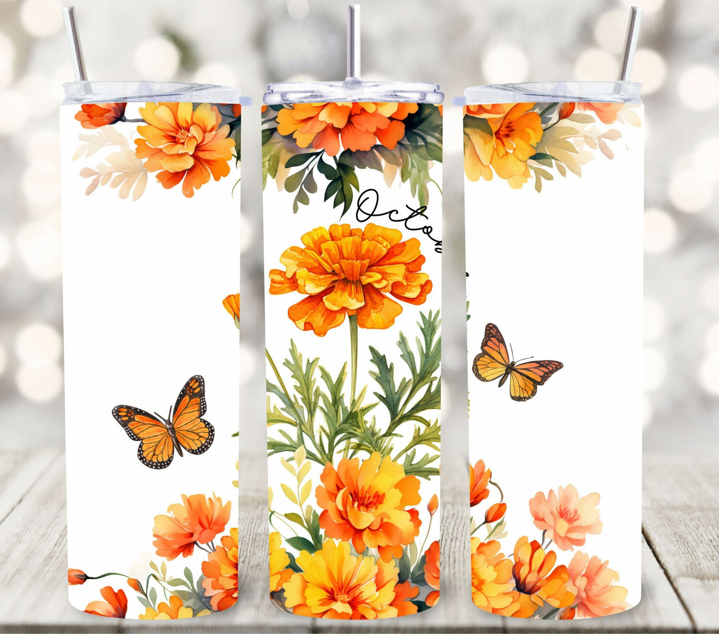 The Year in Flowers - Adhesive Vinyl Wraps - 12 Design Options