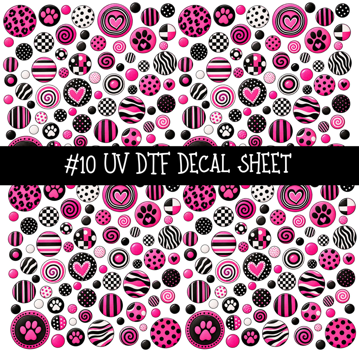 Pink Panther UV DTF Decal sheets 11 Designs available
