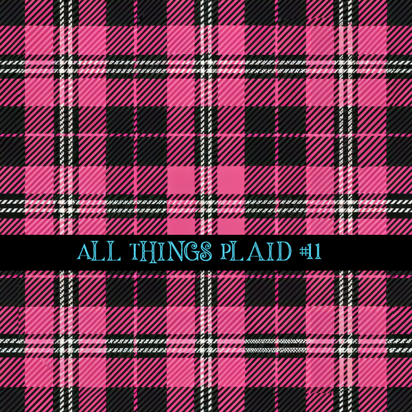 All Things Plaid- 12x12 vinyl sheets-12 designs available
