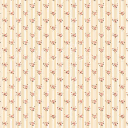 Vintage Peach Floral Collection - Adhesive Vinyl 12x12 Sheet - 12 Designs available