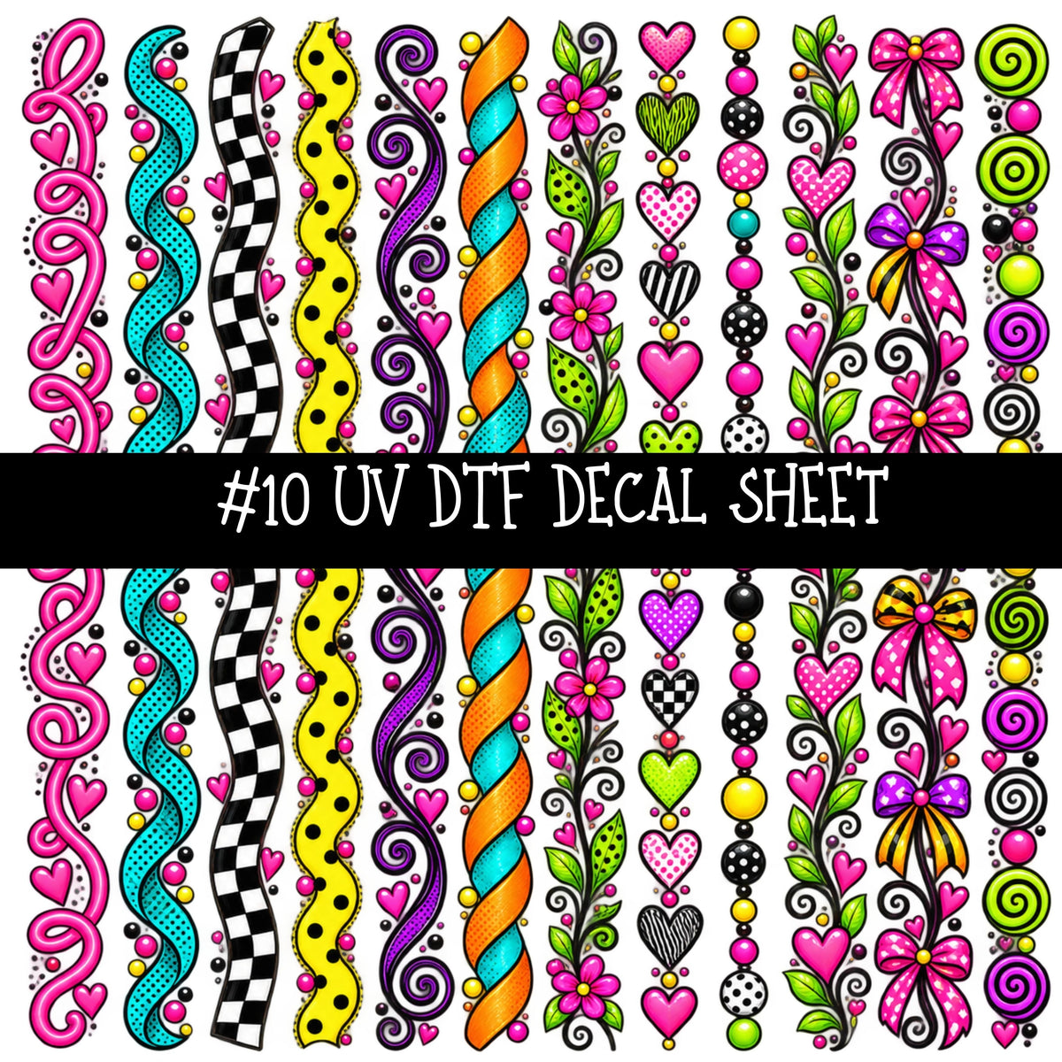 Popart Girls UV DTF Decal sheets 14 Designs available