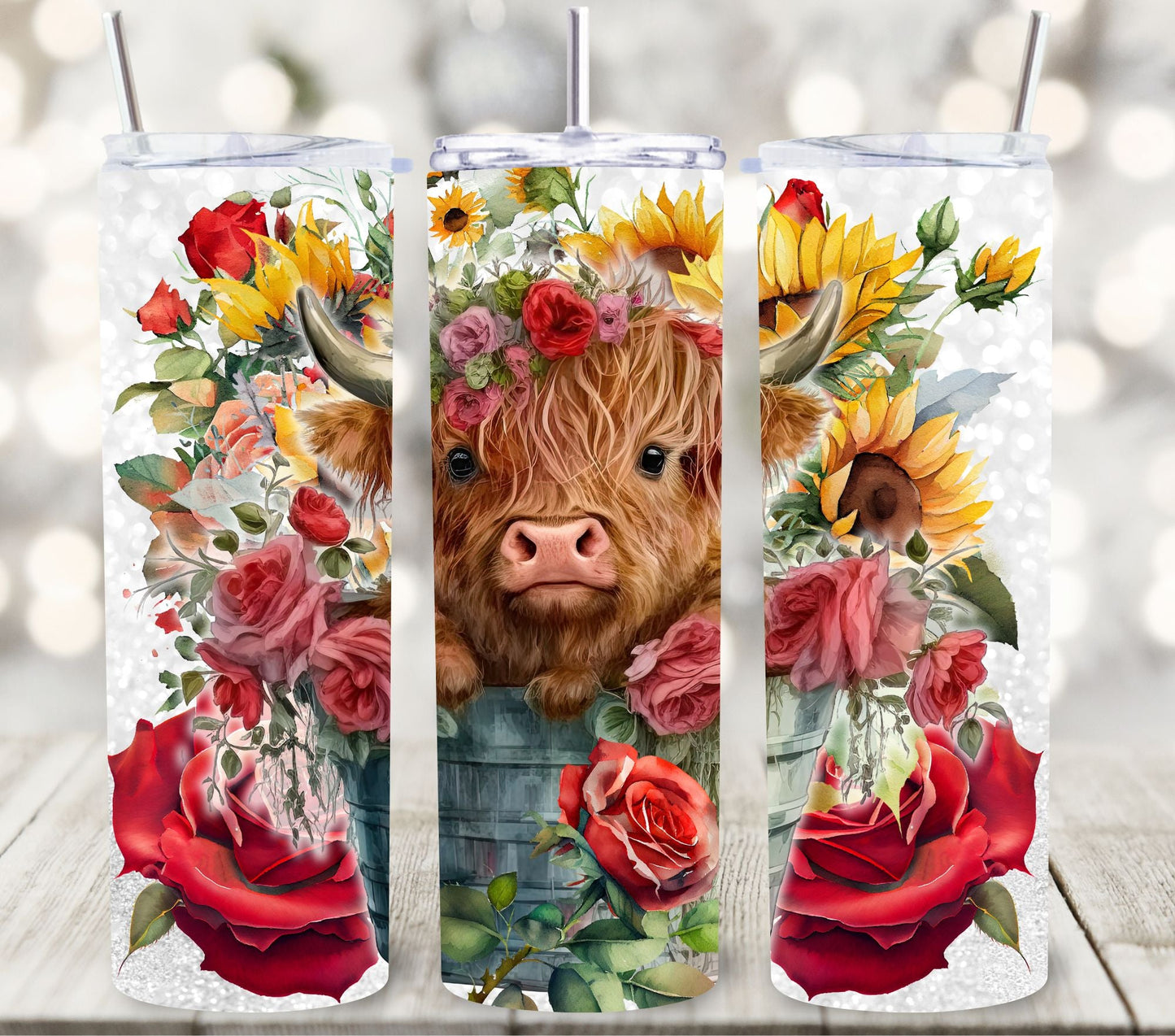 Highland Cow - Adhesive Vinyl Wrap - 6 Designs