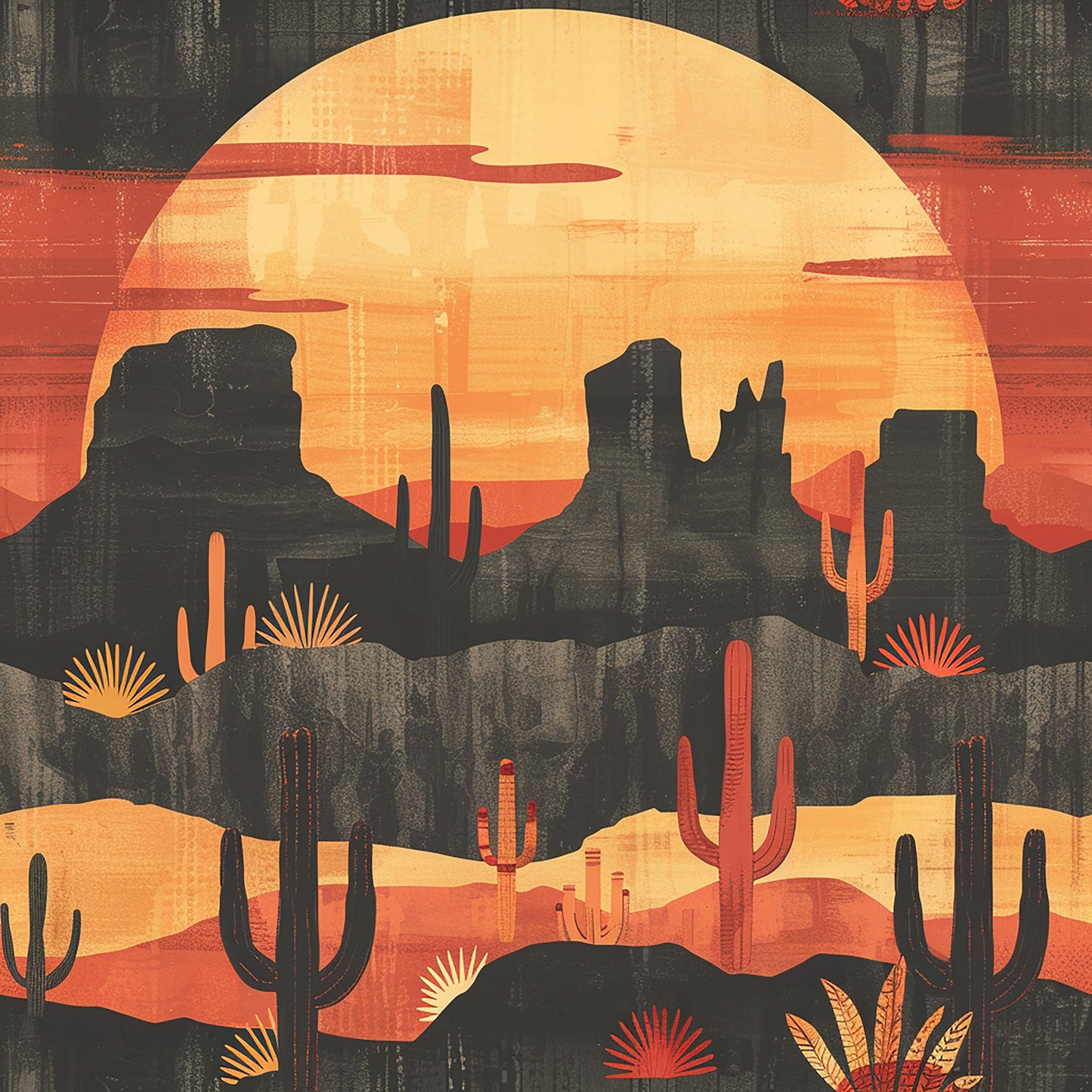 Desert Sunset - 12 Design options - - Adhesive Vinyl Wrap and 12x12 Sheets