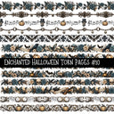 Enchanted Halloween Torn Pages UV DTF Decal sheets 10 Designs available