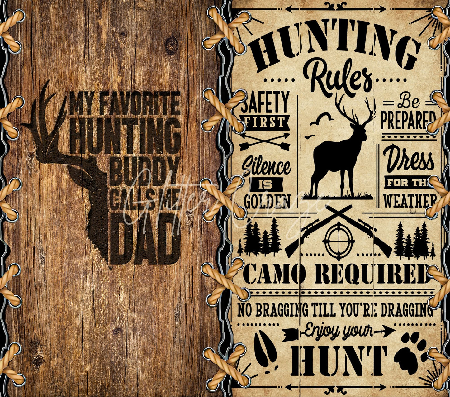 Fishing and Hunting - Adhesive Vinyl Wrap - 16 Design Options