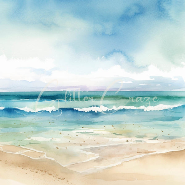 Ocean Beach - Adhesive Vinyl 12x12 Sheets -24 unique designs