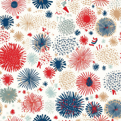 Fireworks - Adhesive Vinyl Wrap 12x12 sheets - 10 Design Options