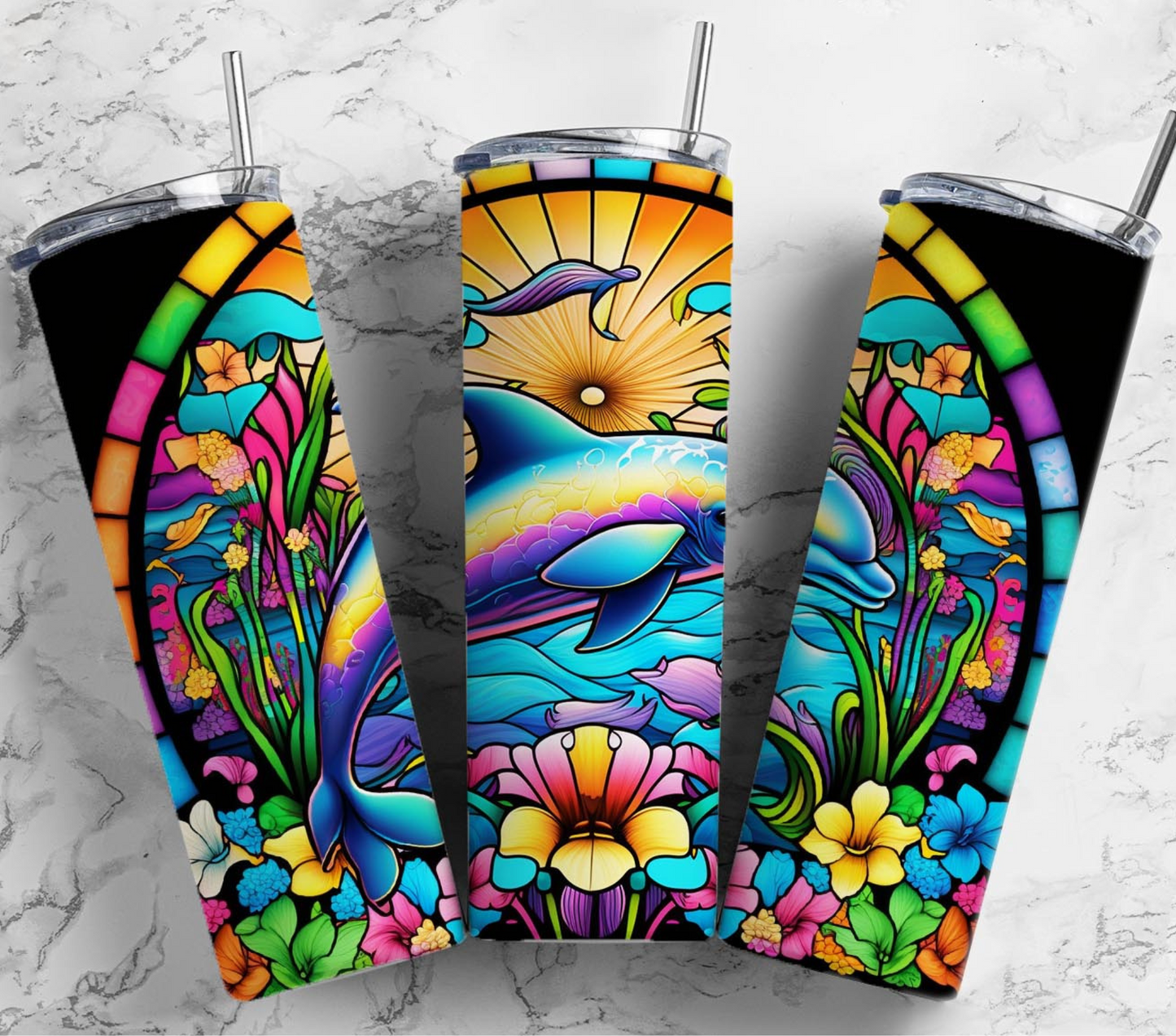 Stained Glass - Adhesive Vinyl Wraps - 30 Design Options