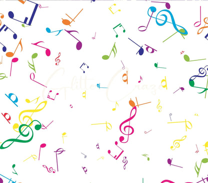 Music Notes - Adhesive Vinyl Wrap - 10 designs