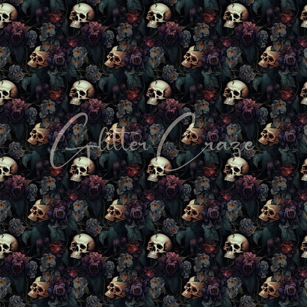 Gothic Prints - Adhesive Vinyl Wrap 12x12 Sheets- 24 Design Options