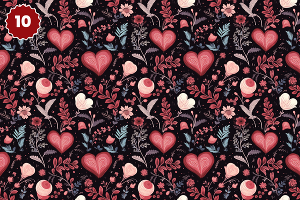 Valentines Day Collection - Adhesive Vinyl 12x12 Sheets - 20 Design Options
