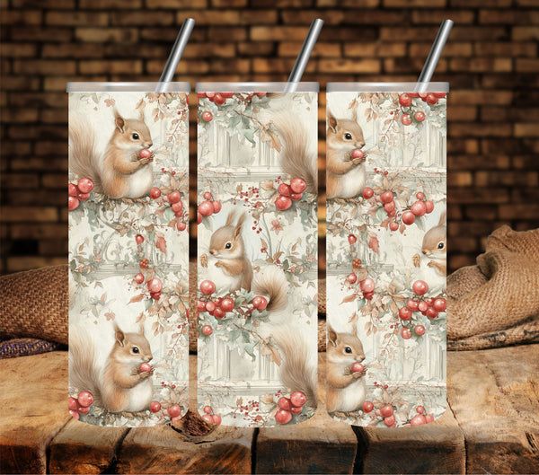 Woodlands Christmas Vinyl tumbler wraps- 18 Designs- 2 Sizes Avaialble