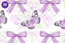 Purple Floral Easter - Adhesive Vinyl 12x12 Sheets - 16 Design Options