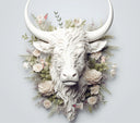 3D Highland Cow - Adhesive Vinyl Wrap -8 designs