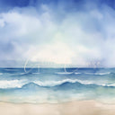 Ocean Beach - Adhesive Vinyl 12x12 Sheets -24 unique designs