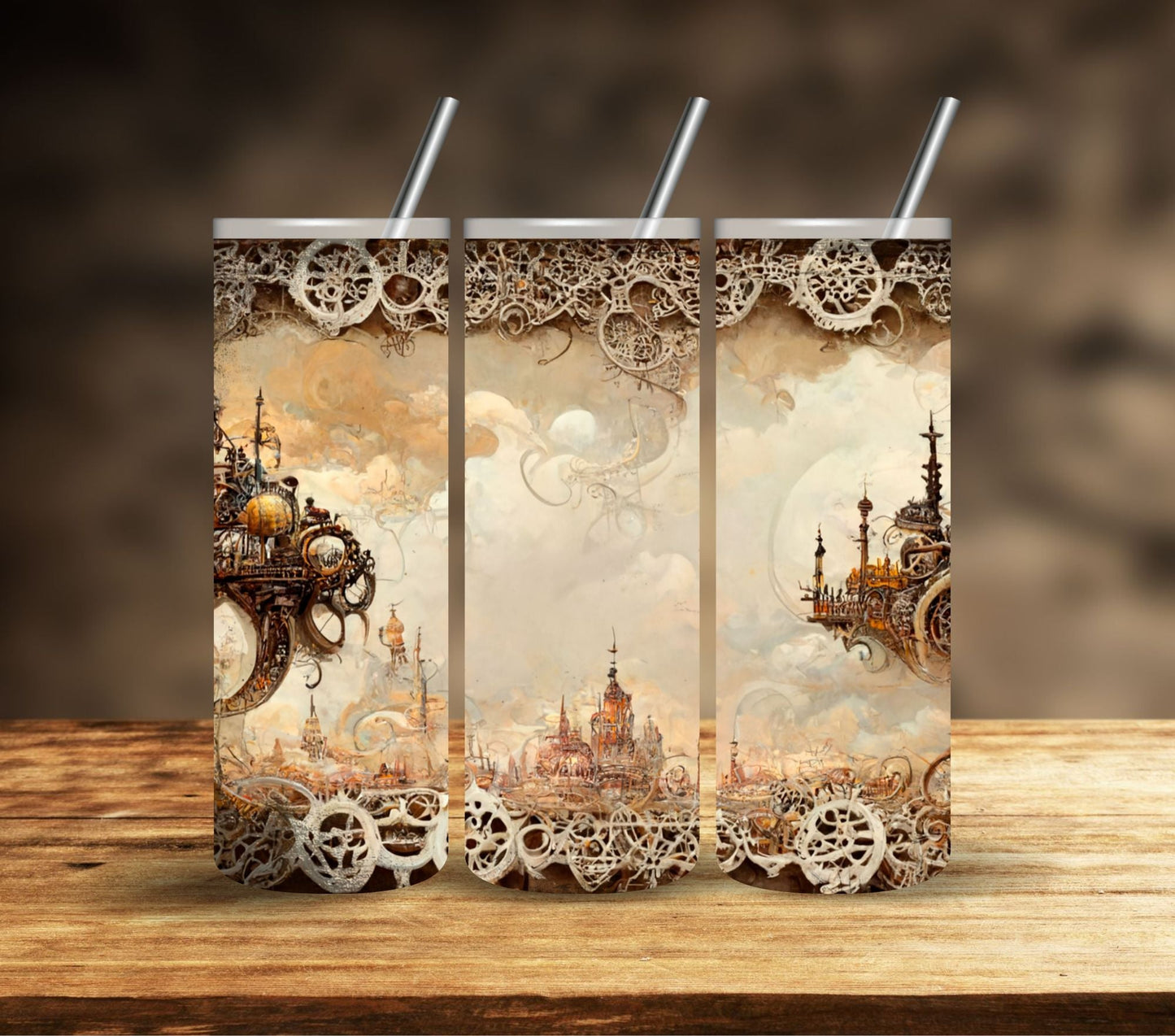 Steampunk Vintage  - Adhesive Vinyl Wrap- 10 Designs