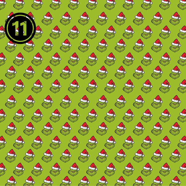 The Grinch Collection #1 - Adhesive Vinyl Sheets - 14 Prints