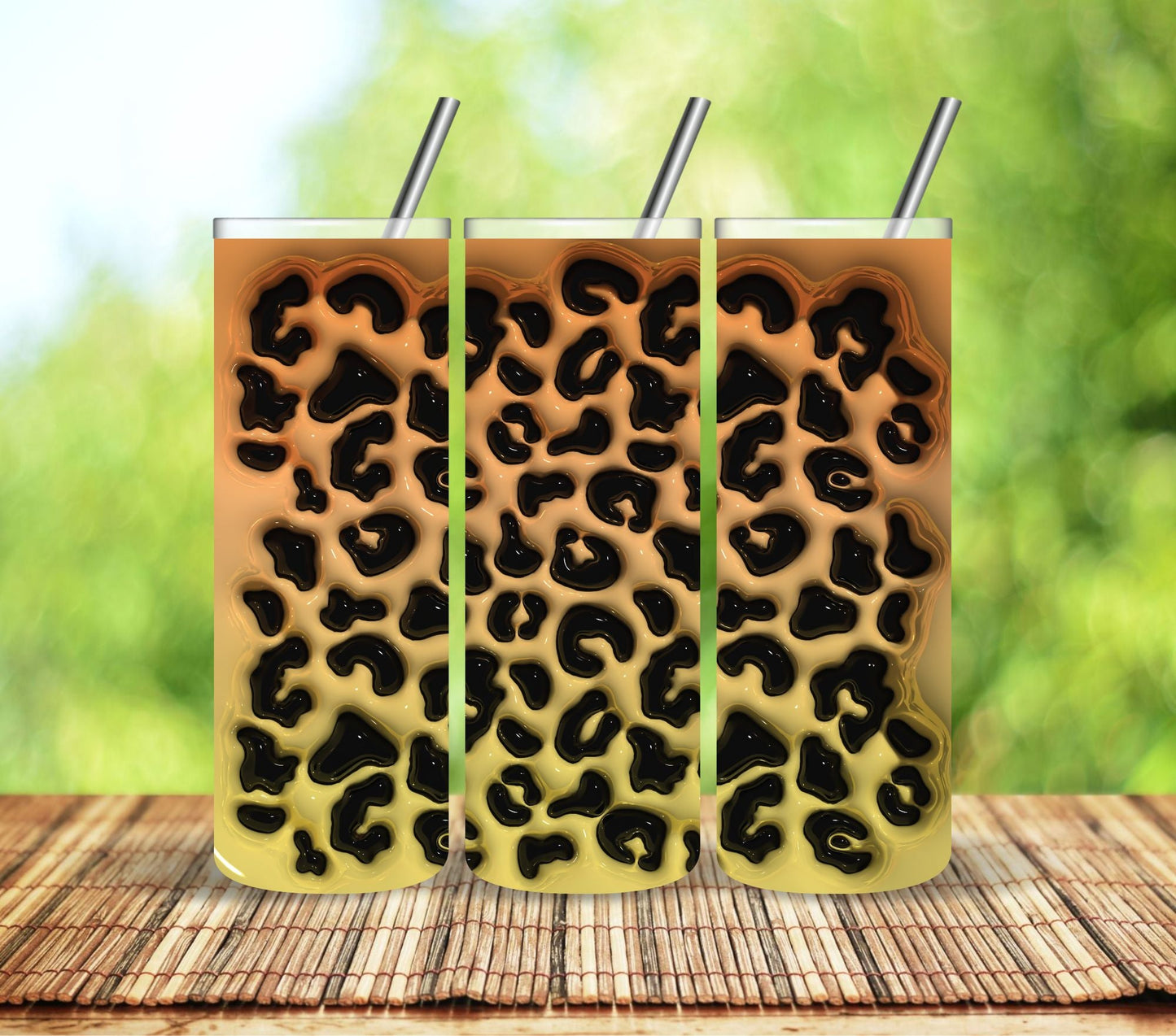 Leopard Puff - Adhesive Vinyl Wraps -12 Design options