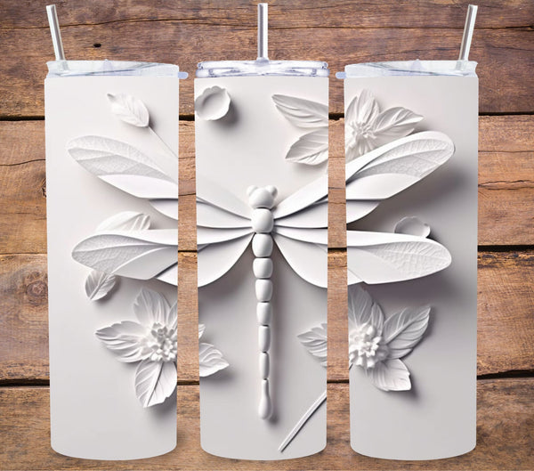 3D Dragonflies - Adhesive Vinyl Wrap - 8 designs