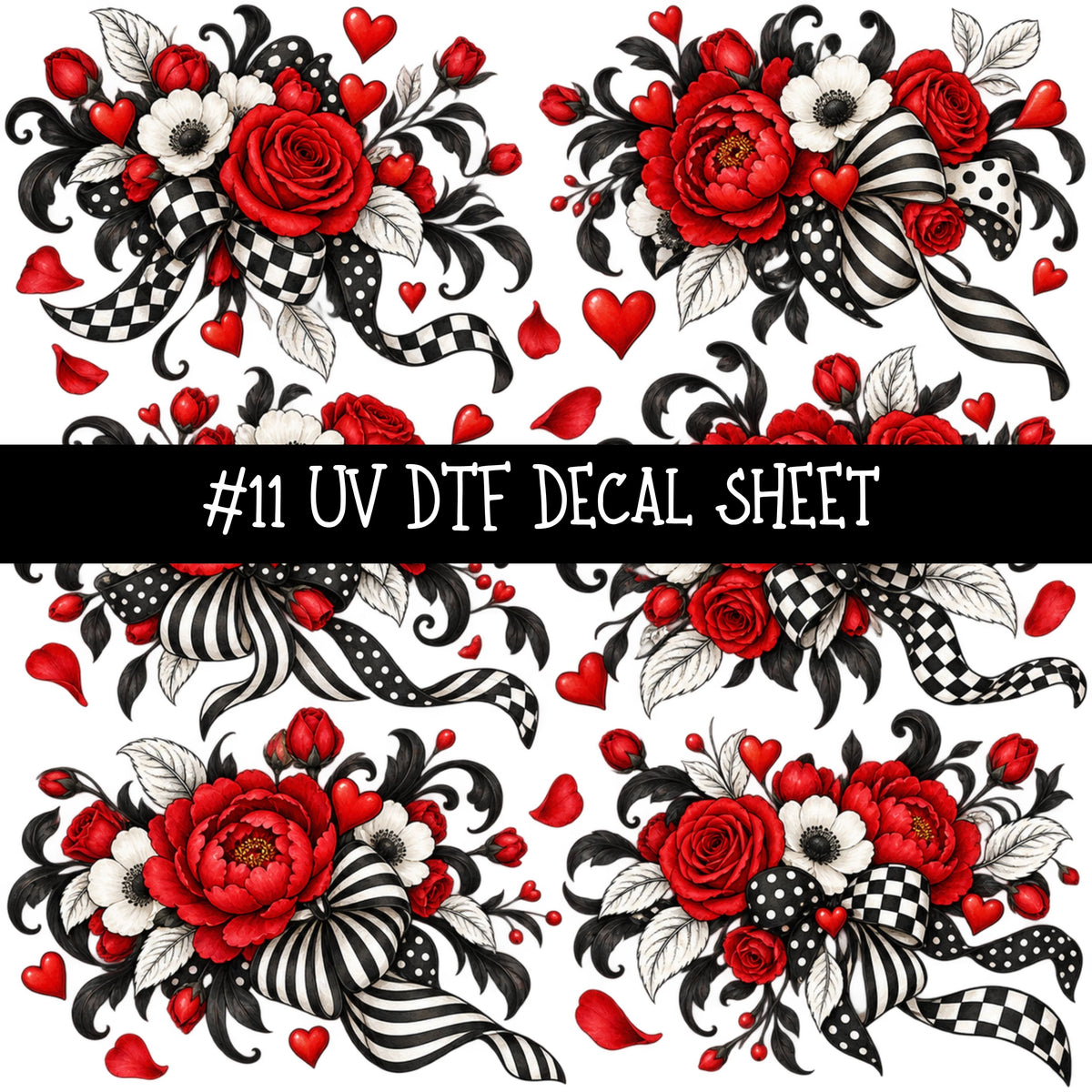 Jessica Rabbit UV DTF Decal sheets 13 Designs available