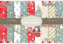 Nutcracker Collection - Adhesive Vinyl 12x12 Sheets - 11 Design Options