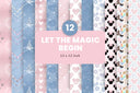 Let The Magic Begin! - Adhesive Vinyl 12x12 Sheets - 12 Design options