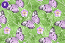 Purple Floral Easter - Adhesive Vinyl 12x12 Sheets - 16 Design Options