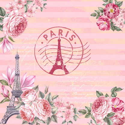 Paris Collection - Adhesive Vinyl 12x12 sheets - 14 Design Options