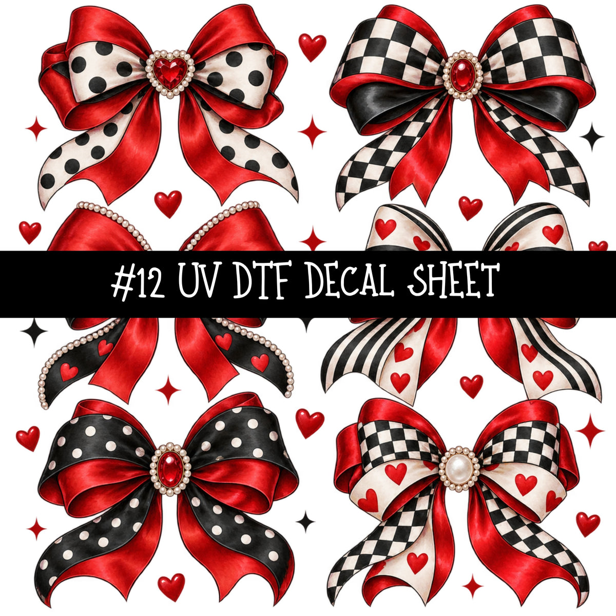 Jessica Rabbit UV DTF Decal sheets 13 Designs available