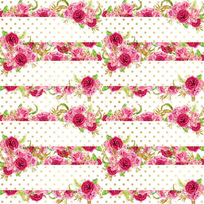 All the Roses - Adhesive Vinyl 12x12 Sheets - 14 Design Options