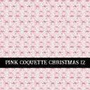 Pink Coquette Christmas  Collection vinyl sheets 14 Patterns to choose from