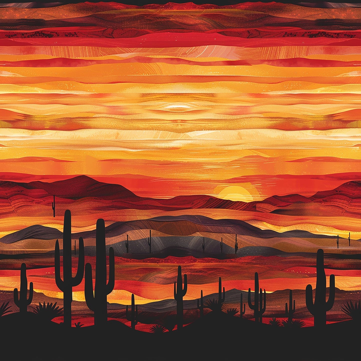 Desert Sunset - 12 Design options - - Adhesive Vinyl Wrap and 12x12 Sheets