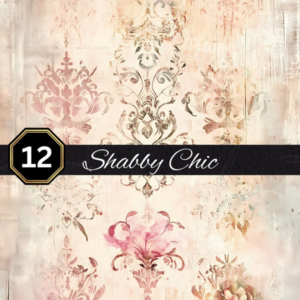 Shabby Vinyl collection- 12x12 vinyl sheets-9 designs available