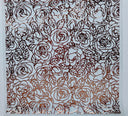 #12 Metallic UV DTF- Rose Outline- available in Gold and Silver