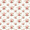 Vintage Pink Floral Collection - Adhesive Vinyl 12x12 Sheet - 12 Designs