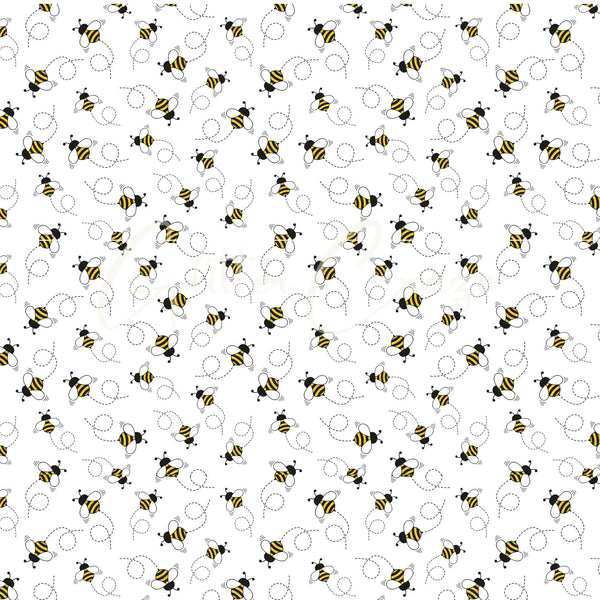 Bee Happy Collection 25 prints - Adhesive Vinyl 12x12 Sheets
