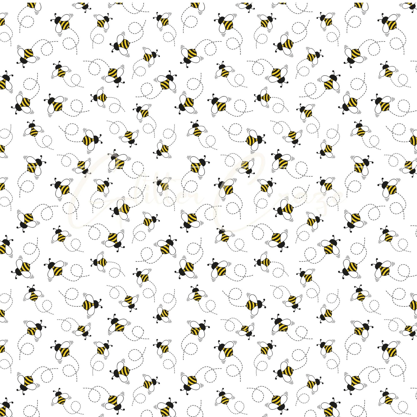 Bee Happy Collection 25 prints - Adhesive Vinyl 12x12 Sheets