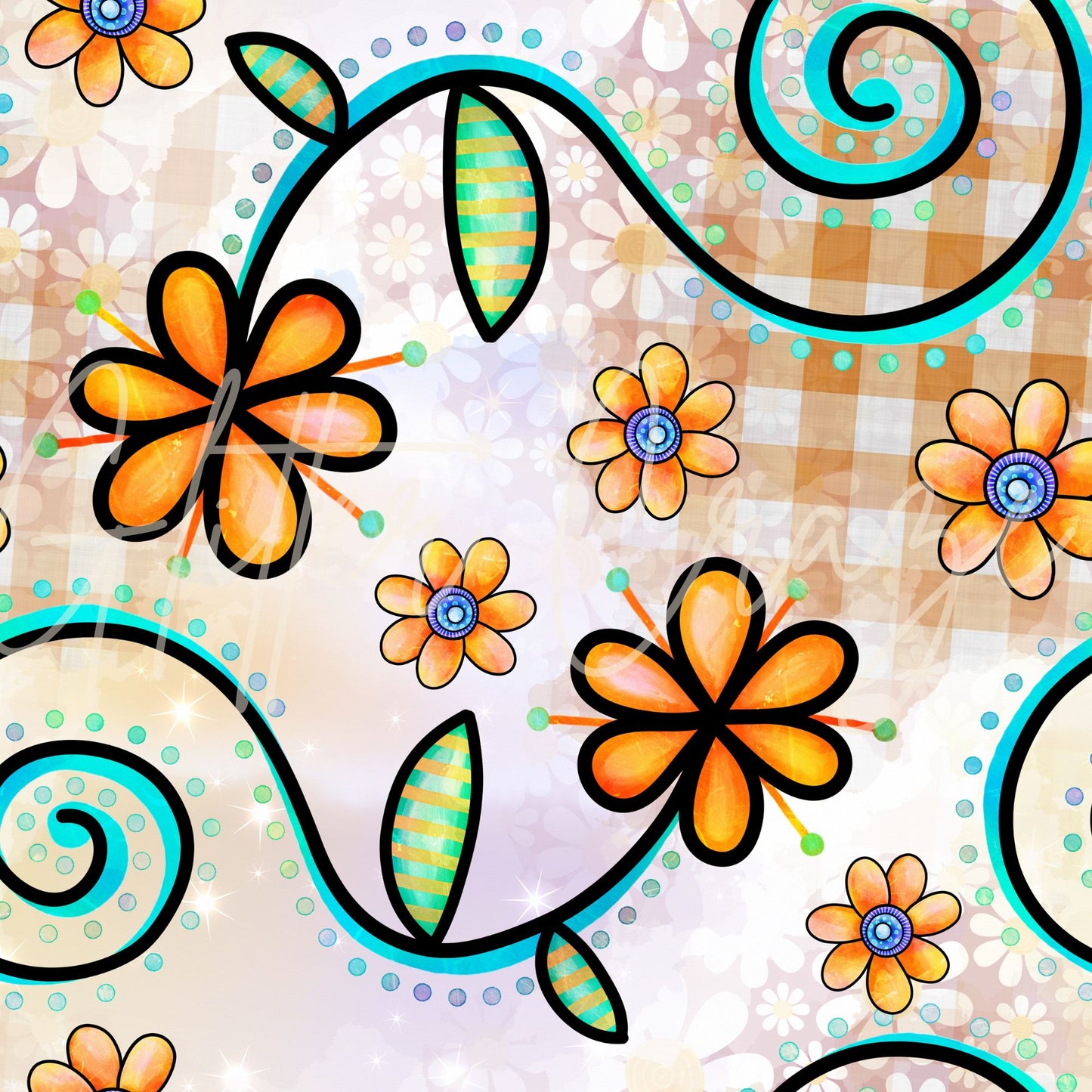 flower Power - Adhesive Vinyl 12x12 sheets - 12 designs to choose frrom