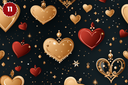 Queen of Hearts Collection - Adhesive Vinyl 12x12 Sheets - 20 Design Options
