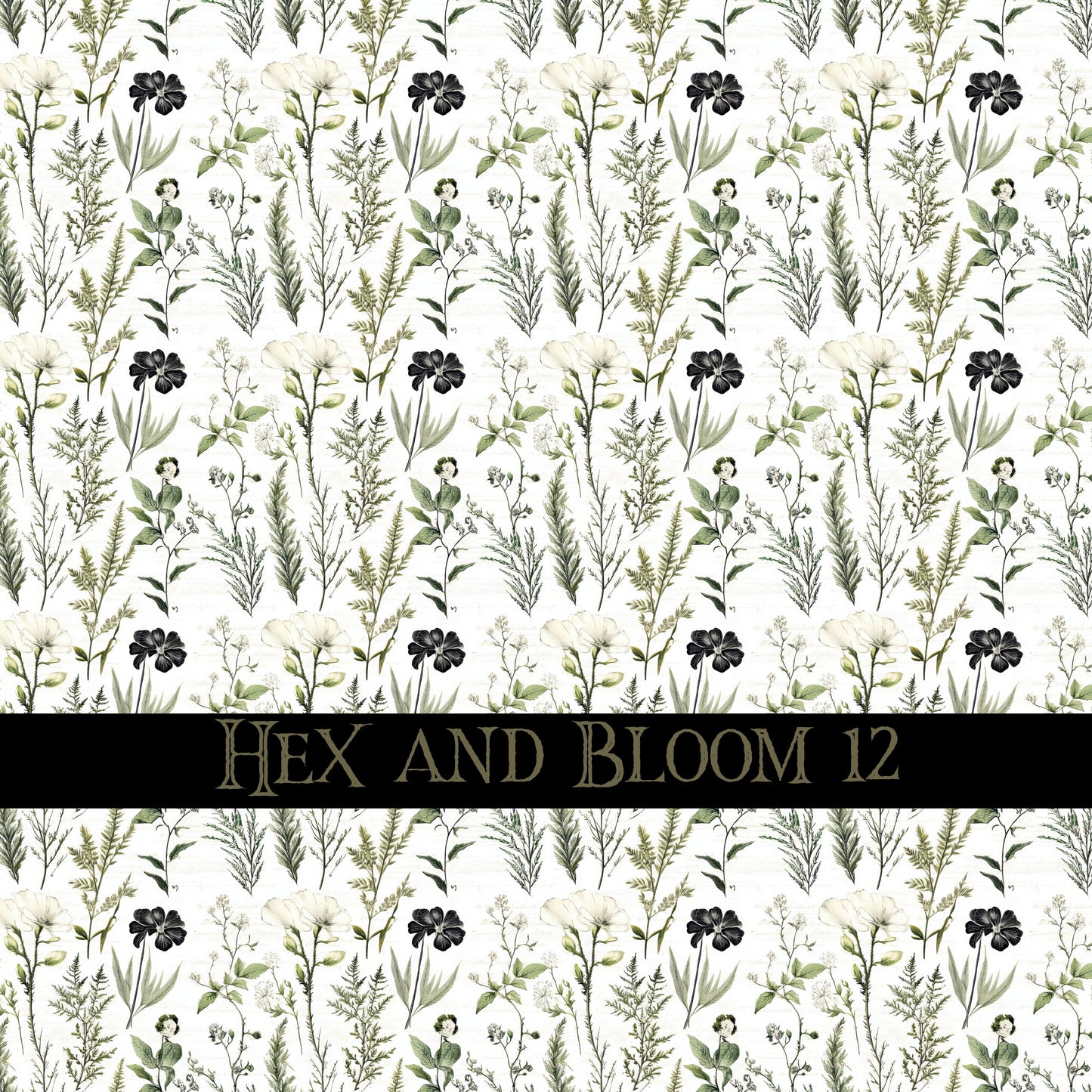 Hex and Bloom Vinyl collection- 12x12 vinyl sheets-16 designs available