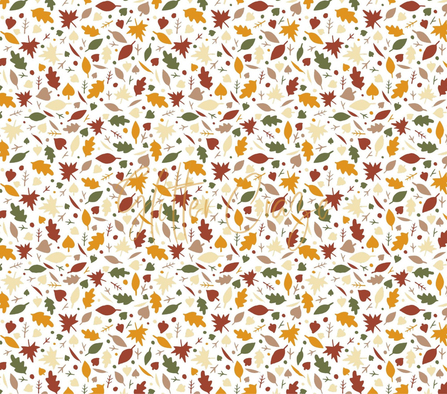 Hello Fall Leaves - Adhesive Vinyl Wrap and 12x12 Sheet