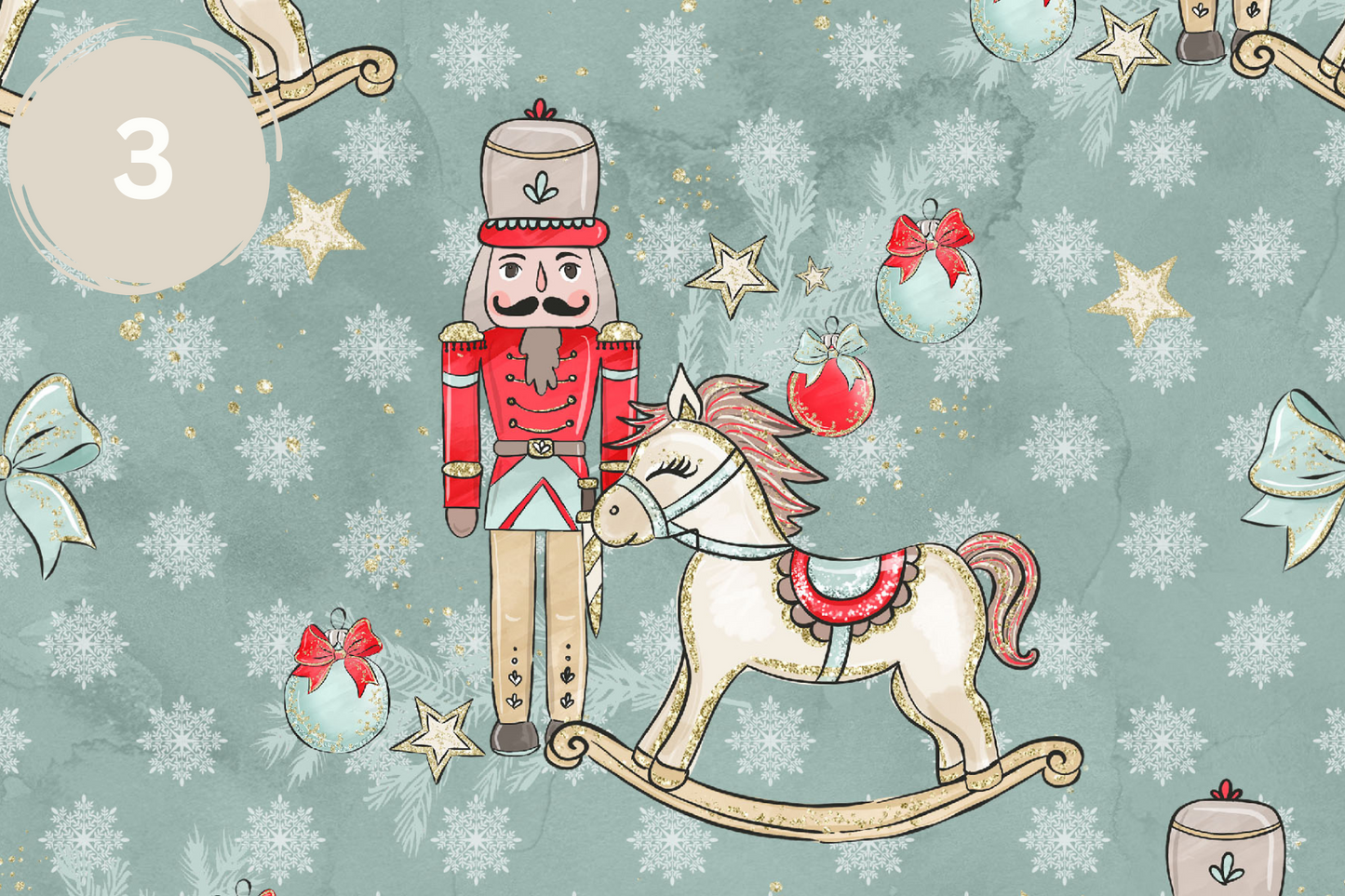 Nutcracker Collection - Adhesive Vinyl 12x12 Sheets - 11 Design Options