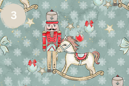 Nutcracker Collection - Adhesive Vinyl 12x12 Sheets - 11 Design Options