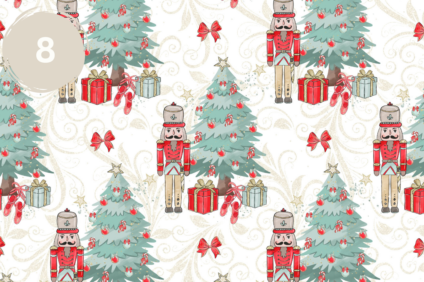 Nutcracker Collection - Adhesive Vinyl 12x12 Sheets - 11 Design Options